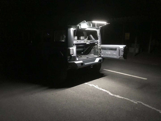 Wrangler LED Rear Glass Light Bar