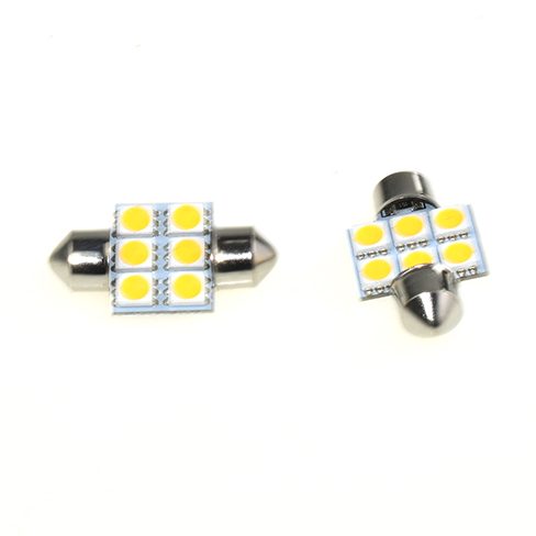 28MM 6SMD 5050 LED BULBS AMBER