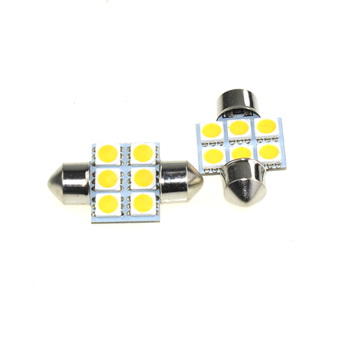 28MM 6SMD 5050 LED BULBS AMBER
