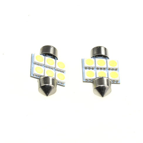 FESTOON 6SMD 5050 LED BULBS WHITE